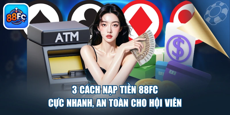 3 Cách Nạp Tiền 88FC Cực Nhanh, An Toàn Cho Hội Viên